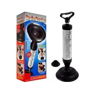 Desentupidor de Vaso Alta Pressao Ar Semi Profissional Manual Sanitario Pia Cano Dreno Bomba Succao