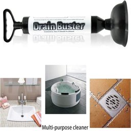 Desentupidor de Vaso Alta Pressao Ar Semi Profissional Manual Sanitario Pia Cano Dreno Bomba Succao - 6