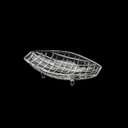 Ver imagem 2 de Centro de Mesa Decorativo de Cristal de Chumbo Deli 26x14x5,5cm | Casa Del Grande