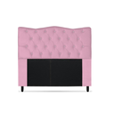 Ver imagem 1 de Cabeceira Dunas King Size 195cm com Strass Suede: Rosa Bebê