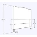 Ver imagem 2 de Cabeceira Dunas King Size 195cm com Strass Suede: Rosa Bebê