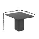 Ver imagem 2 de Sala Jantar Mesa Maldivas Tampo Curvo 90cm+4 Cadeiras Maldivas Madeira Naturale - Capuccino/corano