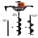 Ver imagem 1 de KIT Perfurador de Solo Vulcan VPS520-S com Broca 80x15cm + Broca Extra 80x25cm + Extensão 50cm