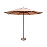 Ombrelone Guarda Sol Piscina Casa Praia Base Marrom 300cm - 1
