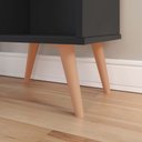 Ver imagem 4 de Conjunto Kit Quarto 2 Mesas de Cabeceira Retrô Bento Mesinha Com Gaveta - Preto -Lojas Rpm