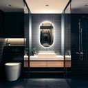 Ver imagem 6 de Espelho Lapidado Oval Iluminado com Led Frio - 70x120cm Woodglass Oval Iluminado Led