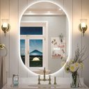 Ver imagem 1 de Espelho Lapidado Oval Iluminado com Led Frio - 70x120cm Woodglass Oval Iluminado Led