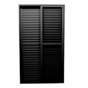 Ver imagem 1 de Porta de Alumínio de Correr Com Fechadura Lado Esquerdo 210x150cm Preto Allo Esquadrias