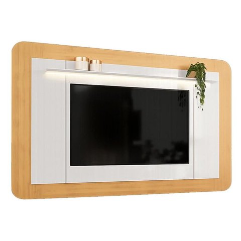 Painel Home p/ TV 70 pol Ector 220cm Cedro/Bali DJ Móveis