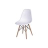 Cadeira Dkr Eames Polipropileno Base Eiffel Madeira Branca - 3