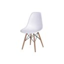 Ver imagem 3 de Cadeira Dkr Eames Polipropileno Base Eiffel Madeira Branca