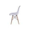 Ver imagem 2 de Cadeira Dkr Eames Polipropileno Base Eiffel Madeira Branca