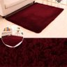 Tapete Felpudo Sala e Quarto Antiderrapante Atual Casu Tamanho:140X100cm;Cor:Vermelho - 1