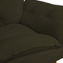 Ver imagem 5 de Kit 2 Poltronas Decorativa Sala e Quarto Opala Suede Herrero:marrom Escuro