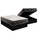 Ver imagem 1 de Cama Box Baú Casal: Colchão Molas Paropas Extrapedic Olímpia + Base CRC Suede Black(138x188)
