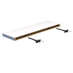 Prateleira Suporte Embutido 90x25cm Branca - Conceito - 2