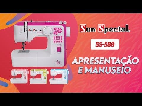 Máquina Costura Doméstica Ss-588 220V Mecânica Pink - Sun Special - 7