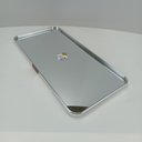 Ver imagem 5 de Bandeja Decorativa de Metal Prata 1x40x20cm Servir Mesa Organizar Café Aparador