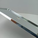 Ver imagem 4 de Bandeja Decorativa de Metal Prata 1x40x20cm Servir Mesa Organizar Café Aparador