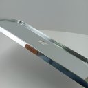 Ver mais imagens de Bandeja Decorativa de Metal Prata 1x40x20cm Servir Mesa Organizar Café Aparador