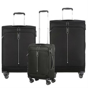 Conjunto de Malas Samsonite Popsoda P, M e G Preto