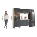 Ver imagem 4 de Cozinha Compacta Aurora com Balcão - Avena / Grafite