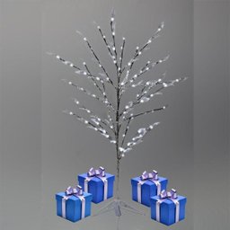 Luminária Árvore Flor de Luz Moldável 96Leds Branco Frio110V - 2