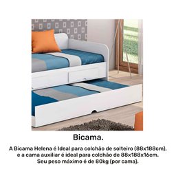 Bicama Solteiro com Nicho Lateral Cimol - 4