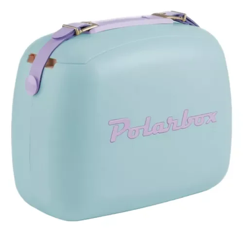 Caixa Termica Portatil com Alça Camping Cooler Polarbox 6l Azul com Lilas