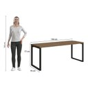Ver mais imagens de Mesa para Escritório Estilo Industrial 1,90m Pés de Aço Frame F190 Kappesberg - Carvalho/munique