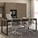 Ver imagem 4 de Mesa para Escritório Estilo Industrial 1,90m Pés de Aço Frame F190 Kappesberg - Carvalho/munique