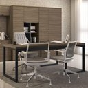 Ver imagem 1 de Mesa para Escritório Estilo Industrial 1,90m Pés de Aço Frame F190 Kappesberg - Carvalho Munique