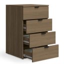 Ver imagem 2 de Gaveteiro para Escritório 46cm 4 Gavetas com Chave Frame F204 Kappesberg - Carvalho Munique