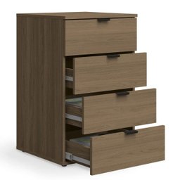 Gaveteiro para Escritório 46cm 4 Gavetas com Chave Frame F204 Kappesberg - Carvalho Munique - 2