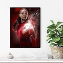 Ver imagem 1 de Quadro Decorativo Star Trek Mulher 34X23Cm - Moldura Branca