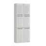Paneleiro Itatiaia 70cm com Vidro em Aço Branco 6 Portas Luce - 2
