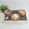 Mesa Para Café da Manhã Bandeja de Café na Cama com Pés Retráteis Madeira Pinus Natural Stolf - 8