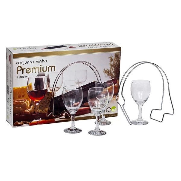 Conjunto Para Vinho Premium 5 Peças - Top Line