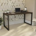 Ver imagem 1 de Mesa para Escritorio Estilo Industrial Mesa Computador 1,50m Pes de Aco F150 - Kappesberg