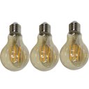 Ver imagem 1 de Lampada Led Multifilamento Retro Kit 3 Uni Decorativo Iluminaçao 30w Sala Quarto Casa Garagem Cozinh