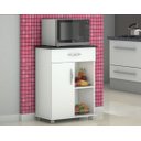 Ver imagem 3 de Fruteira Armário Suporte Bebedouro Gaveta Cozinha Chão Preto