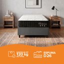 Ver imagem 5 de Cama Box Solteiro King Cinza + Colchão Molas Ensacadas Zidi Bahamas 96x203x61cm