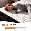 Ver imagem 6 de Cama Box Solteiro King Cinza + Colchão Molas Ensacadas Zidi Bahamas 96x203x61cm
