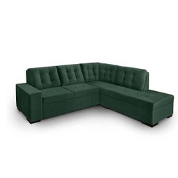 Sofá de Canto com Chaise Roma Verde A90 - 1