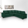 Sofá de Canto 4 Lugares Almofádado Turim Verde A90 - 2