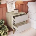 Ver imagem 5 de Mesa de Cabeceira com 2 Gavetas Curve Marrom