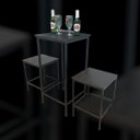 Ver imagem 2 de Conjunto Bar Bistrô Pub Mesinha C/ Bancos Ferro e Madeira Estio Industrial Mesa com 2 Banquetas Mina