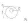 Cuba Redonda de Embutir para Cozinha Tramontina 38cmx17cm sem Válvula - 2
