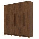 Ver imagem 2 de Guarda Roupa Casal 6 Portas Elegance Imbuia sem Espelho Móveis Vila Rica