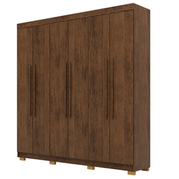 Guarda Roupa Casal 6 Portas Elegance Imbuia sem Espelho Móveis Vila Rica - 2
